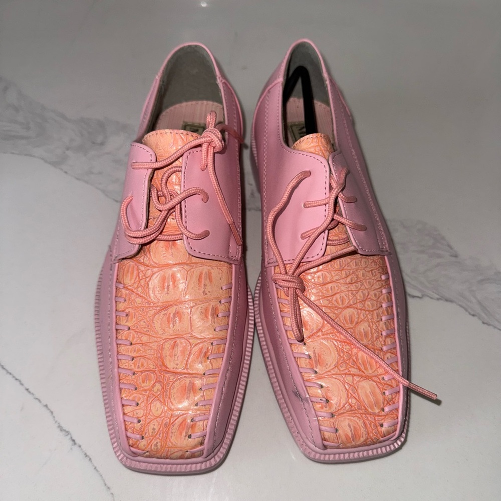 Stylish Pink and Orange/pink Men's Shoes NWOT